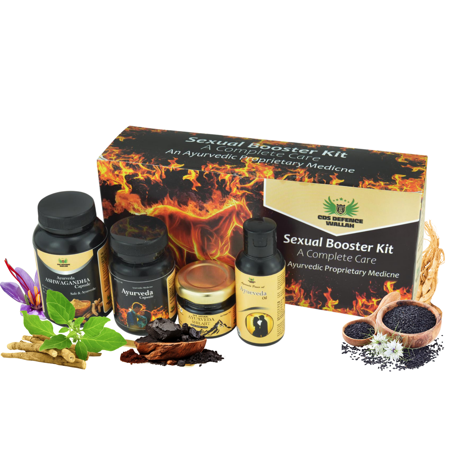 Ultimate Sexual Booster Kit (Ayurvedic Strength & Energy Combo)