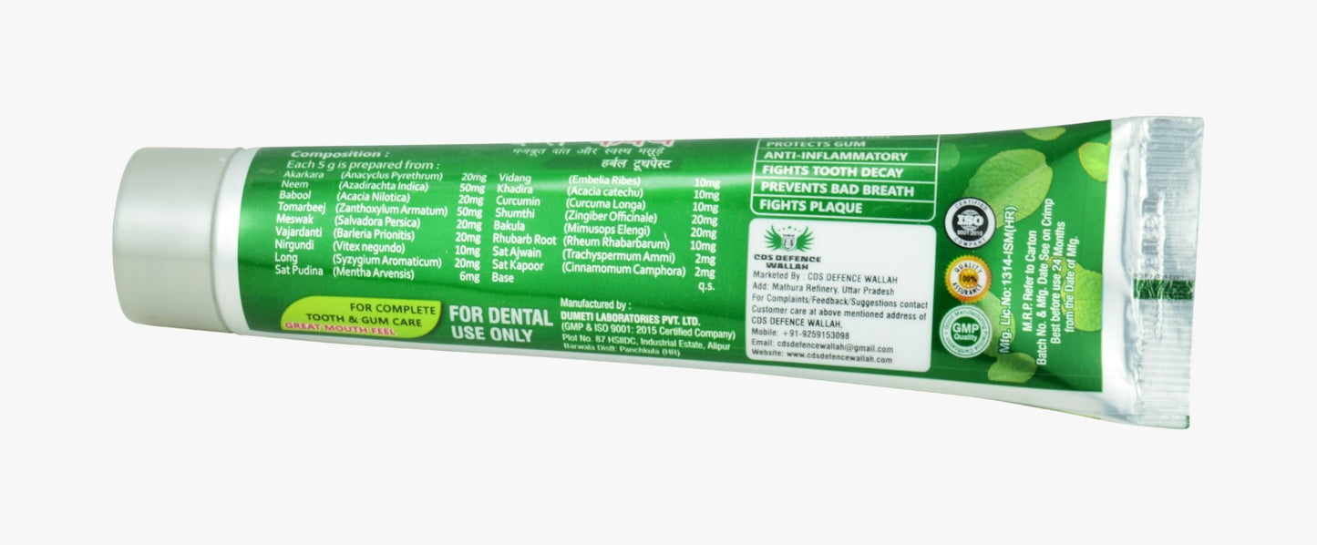 CDS Defence Toothpaste Combo – 2 Toothpastes + 1 Brush
