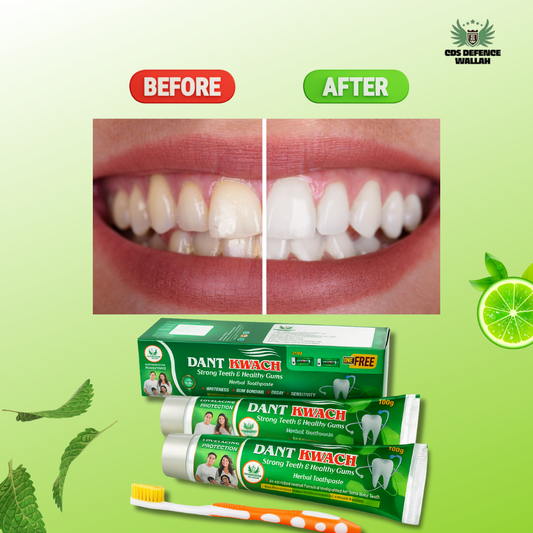 CDS Defence Toothpaste Combo – 2 Toothpastes + 1 Brush
